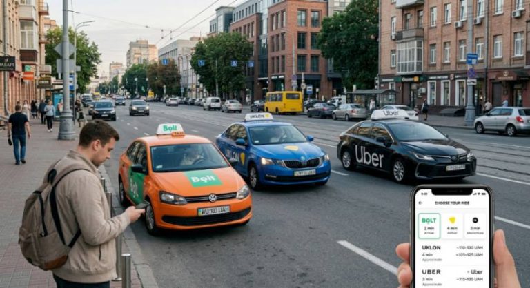 Bolt, Uklon та Uber у Києві